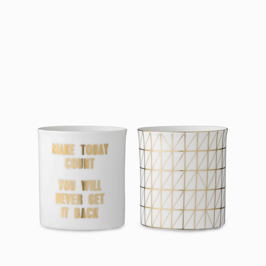 Набор подсвечников Bloomingville White & Gold