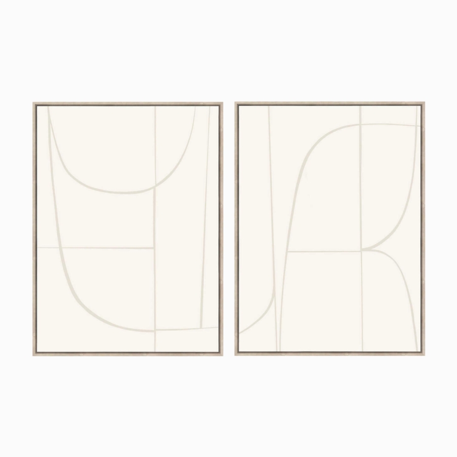 Набор постеров Porabole White 100x150